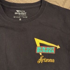 Retro In-N-Out Burger Black T-Shirt-70th Anniversary Women's Size S Tee